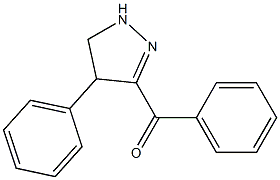 phenyl(4-phenyl-4,5-dihydro-1H-pyrazol-3-yl)methanone Struktur