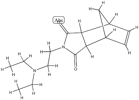 N-(2-Diethylaminoethyl)norborn-2-ene-5,6-dicarbimide Struktur