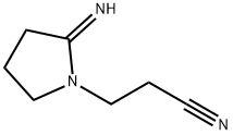 1-Pyrrolidinepropanenitrile,2-imino-(9CI) Struktur