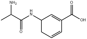 1,5-Cyclohexadiene-1-carboxylicacid,3-[(2-amino-1-oxopropyl)amino]-(9CI) Struktur