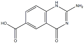 6-Quinazolinecarboxylicacid,2-amino-1,4-dihydro-4-oxo-(9CI) Struktur