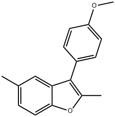 3-(4-methoxyphenyl)-2,5-dimethyl-1-benzofuran Struktur