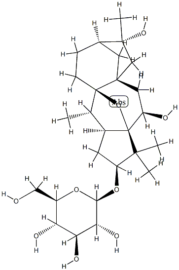 [(10S)-5,9-Epoxy-6β,16-dihydroxygrayanotoxan-3β-yl]β-D-glucopyranoside Struktur