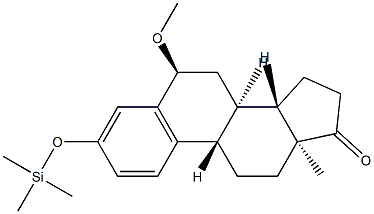 6α-Methoxy-3-[(trimethylsilyl)oxy]estra-1,3,5(10)-trien-17-one Struktur