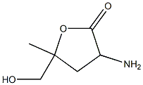 L-erythro-Pentonic acid, 2-amino-2,3-dideoxy-4-C-methyl-, gamma-lactone (9CI) Struktur