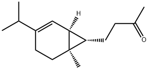 4-[(1S,6β,7β)-6-Methyl-3-isopropylbicyclo[4.1.0]hept-2-en-7-yl]-2-butanone Struktur