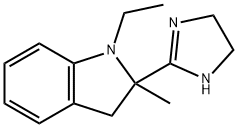 1H-Indole,2-(4,5-dihydro-1H-imidazol-2-yl)-1-ethyl-2,3-dihydro-2-methyl-(9CI) Struktur