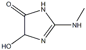 4H-Imidazol-4-one,1,5-dihydro-5-hydroxy-2-(methylamino)-(9CI) Struktur