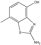 4-Benzothiazolol,2-amino-7-methyl-(6CI,9CI) Struktur