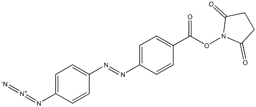 4'-azidoazobenzene-4-oxysuccinimide ester Struktur