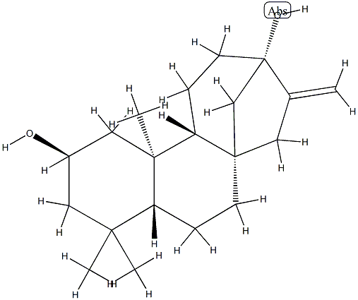 Kaur-16-ene-2β,13-diol Struktur