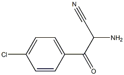 Benzenepropanenitrile,  -alpha--amino-4-chloro--bta--oxo- Struktur