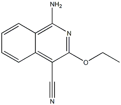 4-Isoquinolinecarbonitrile,1-amino-3-ethoxy-(9CI) Struktur