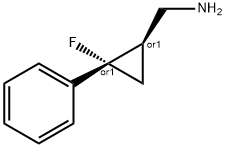 Cyclopropanemethanamine, 2-fluoro-2-phenyl-, (1R,2S)-rel- (9CI) Struktur