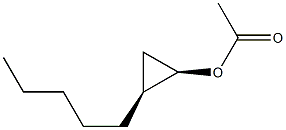 Cyclopropanol, 2-pentyl-, acetate, (1R,2S)-rel- (9CI) Struktur