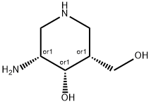 3-Piperidinemethanol, 5-amino-4-hydroxy-, (3R,4S,5R)-rel- (9CI) Struktur