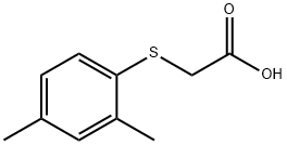 (2,4-DIMETHYLPHENYL)THIO]ACETIC ACID Struktur