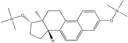 [(Estra-1,3,5,7,9-pentene-3,17β-diyl)bisoxy]bis(trimethylsilane) Struktur