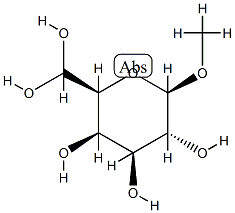 ba-D-galacto-Hexodialdo-1,5-pyranoside, methyl, 6-hydrate (9CI) Struktur