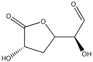 D-xylo-Hexuronic acid, 4-deoxy-, gamma-lactone (9CI) Struktur