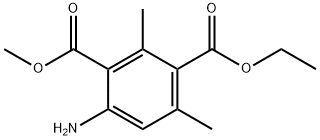 1-ethyl 3-methyl 4-amino-2,6-dimethylisophthalate Struktur