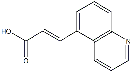 (E)-3-(quinolin-5-yl)acrylic acid Struktur