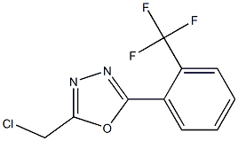 2-(chloromethyl)-5-[2-(trifluoromethyl)phenyl]-1,3,4-oxadiazole Struktur