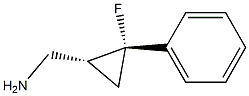 Cyclopropanemethanamine, 2-fluoro-2-phenyl-, (1R,2R)-rel- (9CI) Struktur