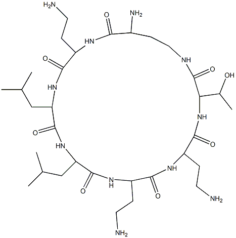 colistin heptapeptide Struktur