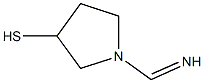 3-Pyrrolidinethiol,1-(iminomethyl)-(9CI) Struktur