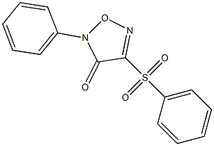 4-phenyl-3-phenylsulfonylfuroxan Struktur