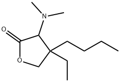 2(3H)-Furanone,4-butyl-3-(dimethylamino)-4-ethyldihydro-(9CI) Struktur