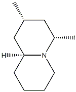 2H-Quinolizine,octahydro-2,4-dimethyl-,(2R,4S,9aS)-rel-(+)-(9CI) Struktur