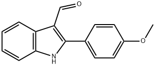 2-(4-Methoxyphenyl)-1H-indole-3-carbaldehyde Struktur