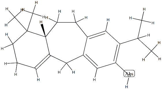 [11aS,(-)]-2,3,5,10,11,11aα-Hexahydro-1,1-dimethyl-8-(1-methylethyl)-1H-dibenzo[a,d]cyclohepten-7-ol Struktur