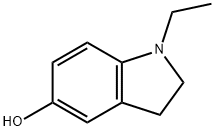 1H-Indol-5-ol,1-ethyl-2,3-dihydro-(9CI) Struktur