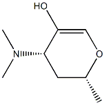 D-threo-Hex-1-enitol, 1,5-anhydro-3,4,6-trideoxy-3-(dimethylamino)- (9CI) Struktur