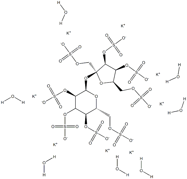 POTASSIUM SUCROSE OCTASULFATE (300 MG) Struktur