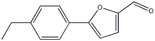 2-Furancarboxaldehyde,5-(4-ethylphenyl)-(9CI) Struktur