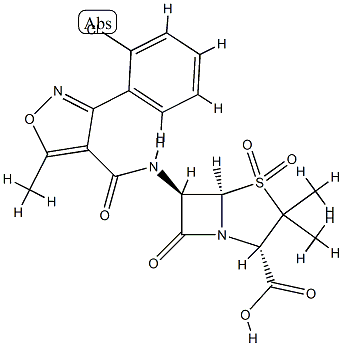 cloxacillin sulfone Struktur