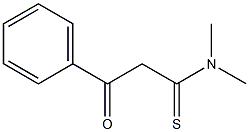 Benzenepropanethioamide,  N,N-dimethyl--bta--oxo- Struktur