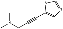 2-Propyn-1-amine,N,N-dimethyl-3-(5-thiazolyl)-(9CI) Struktur