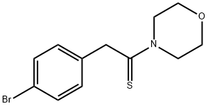 Ethanethione, 2-(4-broMophenyl)-1-(4-Morpholinyl)- Struktur