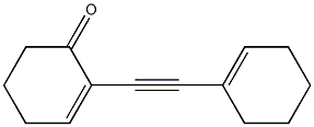 2-Cyclohexen-1-one,2-(1-cyclohexen-1-ylethynyl)-(9CI) Struktur