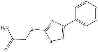 2-[(4-phenyl-1,3-thiazol-2-yl)sulfanyl]acetamide Struktur