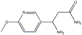 3-Pyridinepropanamide,beta-amino-6-methoxy-(9CI) Struktur