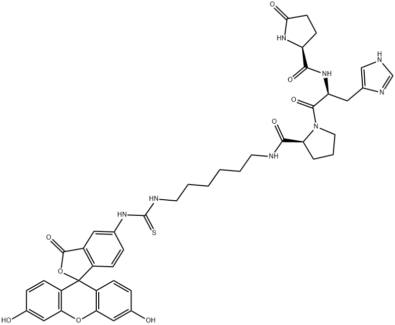 fluorescein-thyrotropin-releasing hormone Struktur