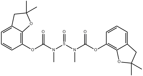 CARBAMIC ACID, SULFINYLBIS(METHYL-, BIS(2,3-DIHYDRO-2,2-DIMETHYL-7-BEN ZOFURANYL) Struktur