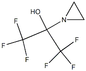 α,α-Bis(trifluoromethyl)-1-aziridinemethanol Struktur