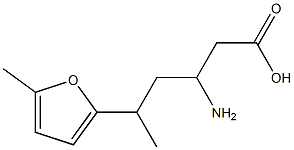 2-Furanpentanoicacid,bta-amino-delta,5-dimethyl-(9CI) Struktur